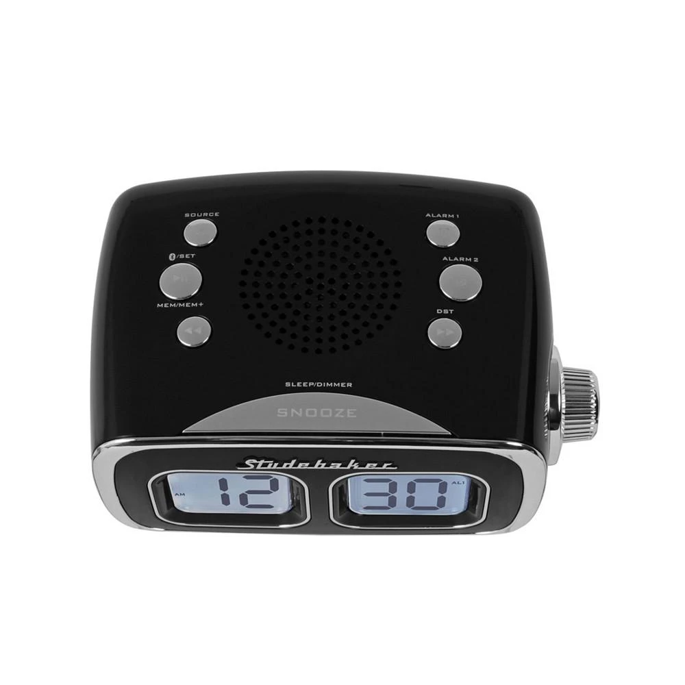 商品Studebaker|SB3500BK Roommate Retro Digital Bluetooth AM/FM Clock Radio,价格¥374,第4张图片详细描述