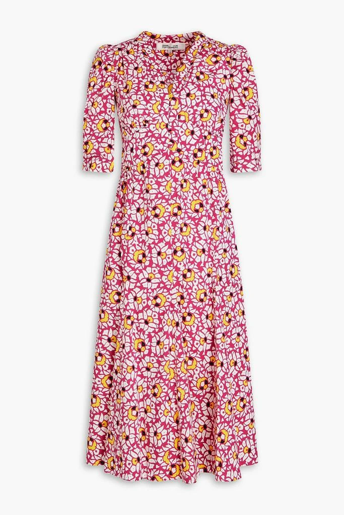 商品Diane von Furstenberg|Melissa printed stretch-cotton poplin midi dress,价格¥1892,第1张图片