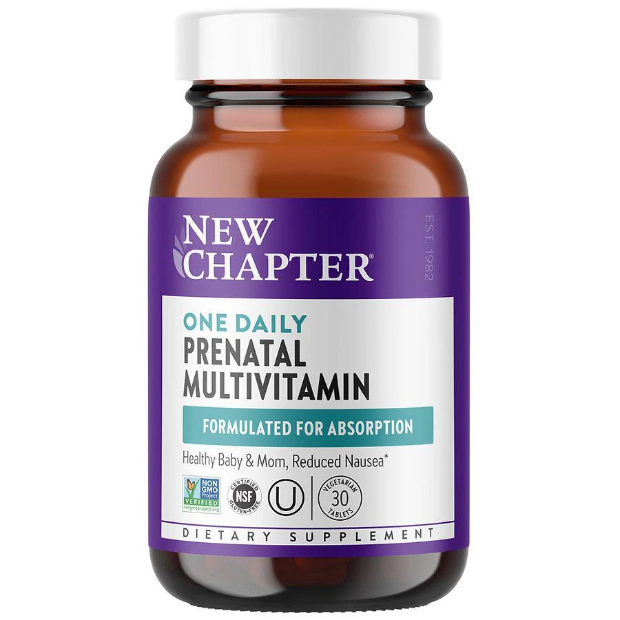 商品New Chapter|One Daily Prenatal Multivitamin, Vegetarian Tablets,价格¥191,第1张图片