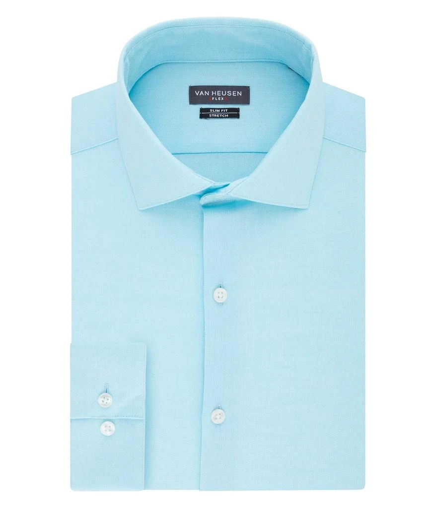 商品Van Heusen|Men's Dress Shirt Regular Fit Flex Collar Stretch Check,价格¥265,第1张图片