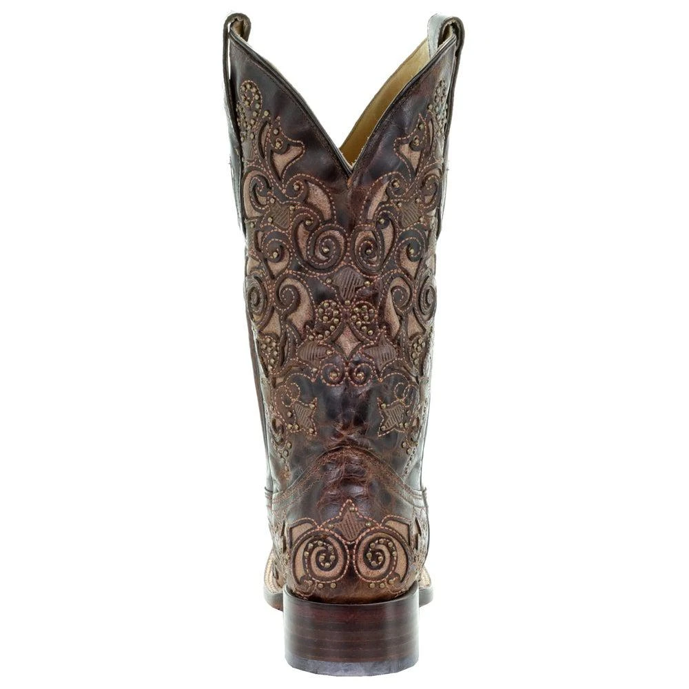 商品Corral Boots|A3326 Embroidery Square Toe Cowboy Boots,价格¥1952,第3张图片详细描述
