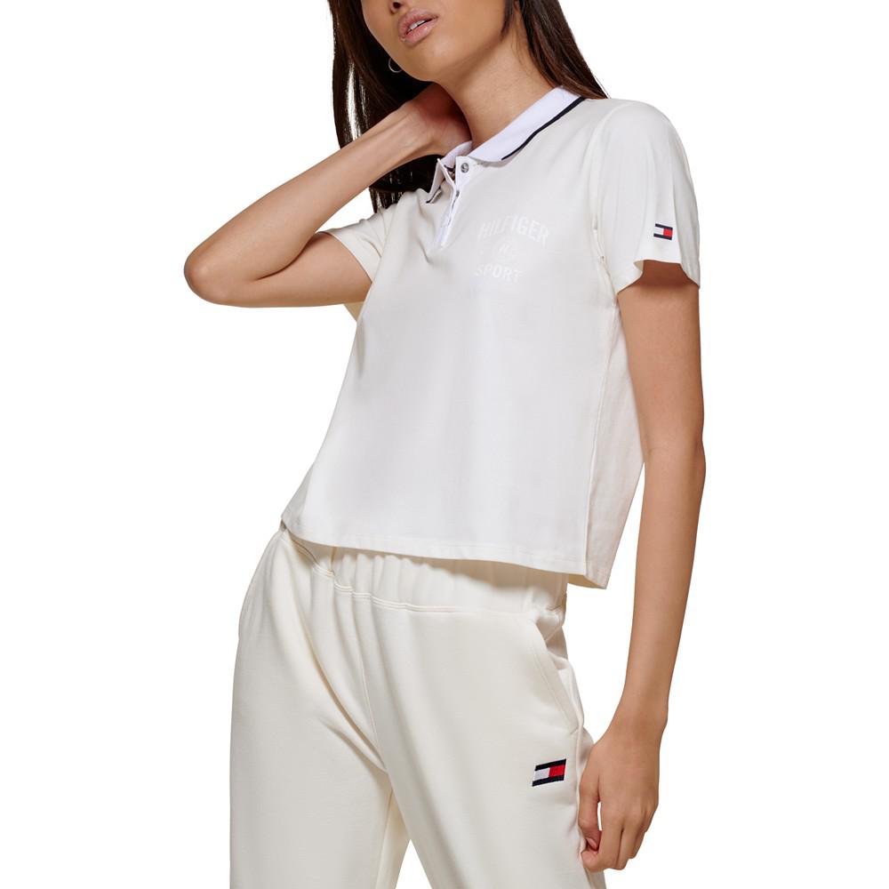 Women's Cropped Polo Shirt商品第4张图片规格展示