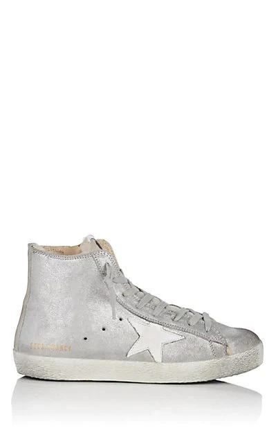 商品Golden Goose|Women's Francy Metallic Leather & Shearling Sneakers,价格¥3042,第1张图片