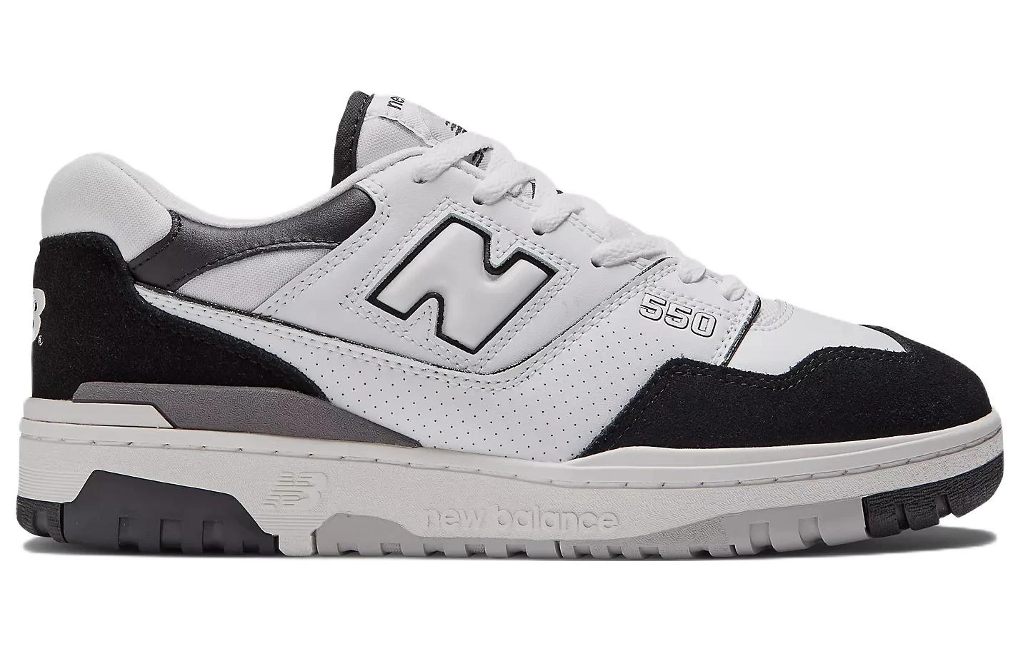 商品[国内直发] New Balance|NB 550 低帮 复古篮球鞋 男女同款 白黑色,价格¥1197,第3张图片详细描述