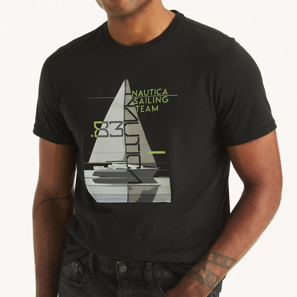 商品Nautica|Mens Sailing Team 83 Graphic T-Shirt,价格¥118,第2张图片详细描述