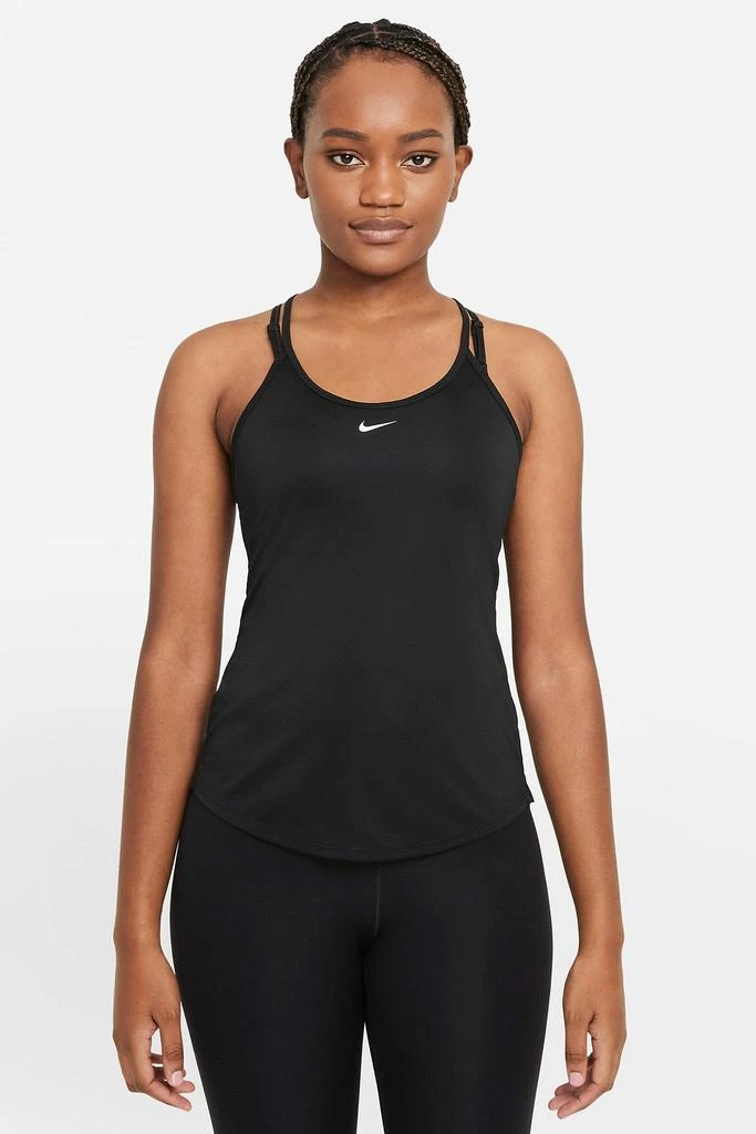 商品NIKE|Dri-FIT One Elastika Tank - Black/White,价格¥251,第5张图片详细描述