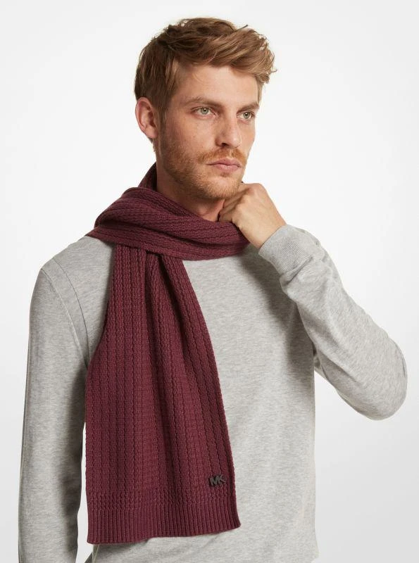 商品Michael Kors|Textured Knit Scarf,价格¥293,第2张图片详细描述