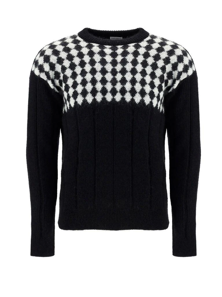 商品Yves Saint Laurent|Saint Laurent Diamond Pattern Knit Sweater,价格¥2903,第1张图片