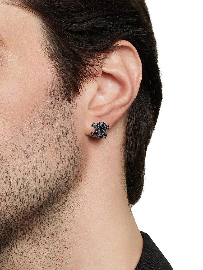 商品David Yurman|Memento Mori Skull Stud Earring in Sterling Silver,价格¥6620,第2张图片详细描述