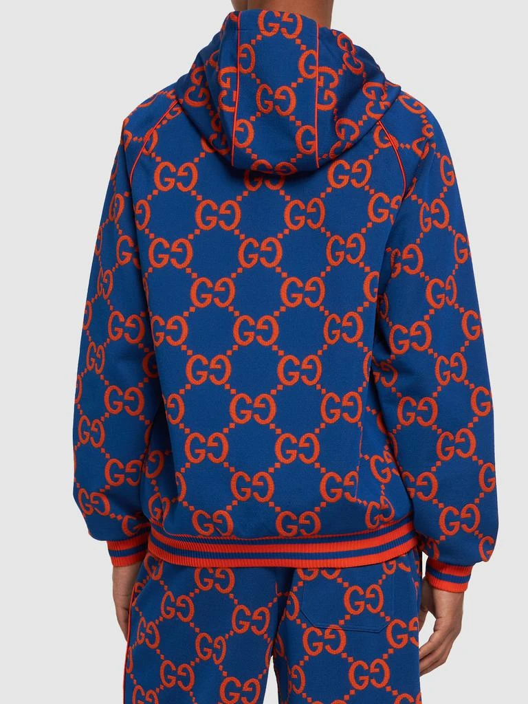 商品Gucci|Gg Technical Jacquard Hooded Sweatshirt,价格¥16833,第2张图片详细描述