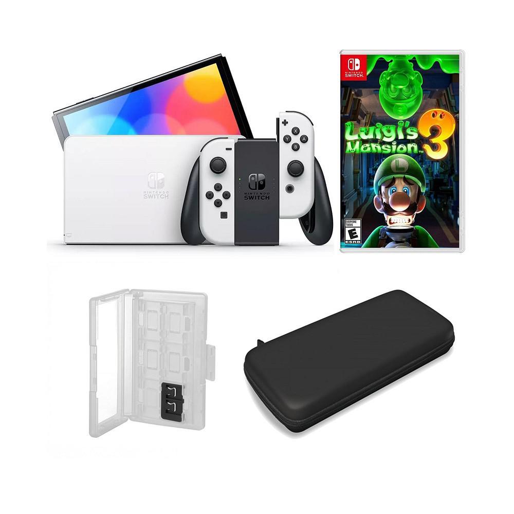 商品Nintendo|Switch OLED in White with Luigi's Mansion 3 & Accessories,价格¥3522,第1张图片