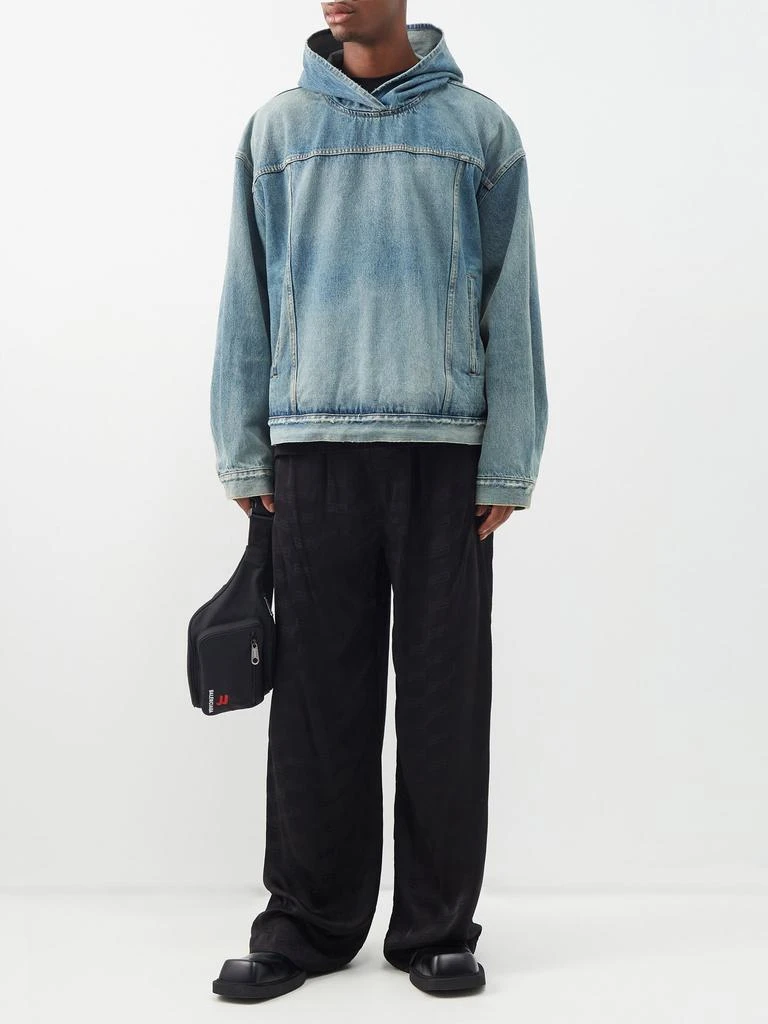 商品Balenciaga|Stonewashed-denim hooded jacket,价格¥18802,第2张图片详细描述