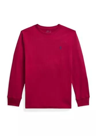 商品Ralph Lauren|Lauren Childrenswear Boys 8 20 Cotton Jersey Long Sleeve T Shirt,价格¥133,第1张图片