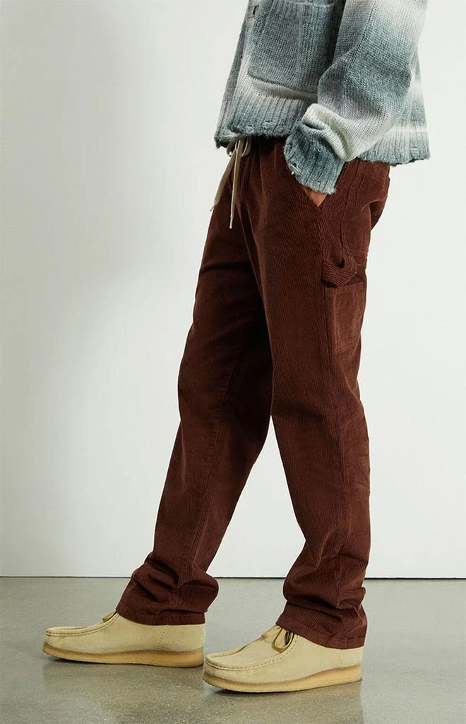 商品PacSun|Brown Corduroy Drawstring Carpenter Pants,价格¥448,第2张图片详细描述