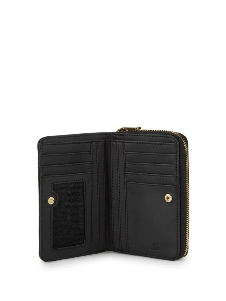商品Moschino|Quilted Faux Leather Zip-Around Wallet,价格¥551,第4张图片详细描述