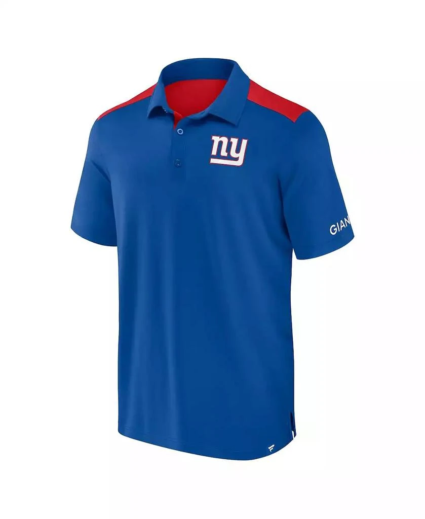 商品Fanatics|Men's Royal/Red New York Giants Color Block Polo Shirt,价格¥336,第2张图片详细描述