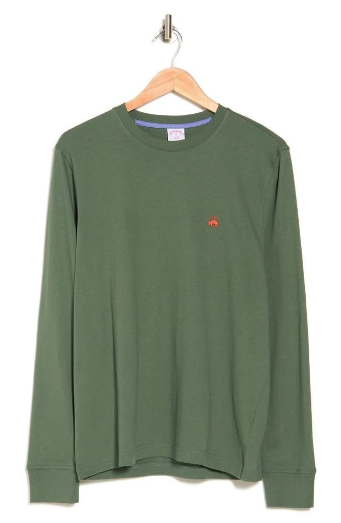 商品Brooks Brothers|Long Sleeve Cotton T-Shirt,价格¥290,第3张图片详细描述
