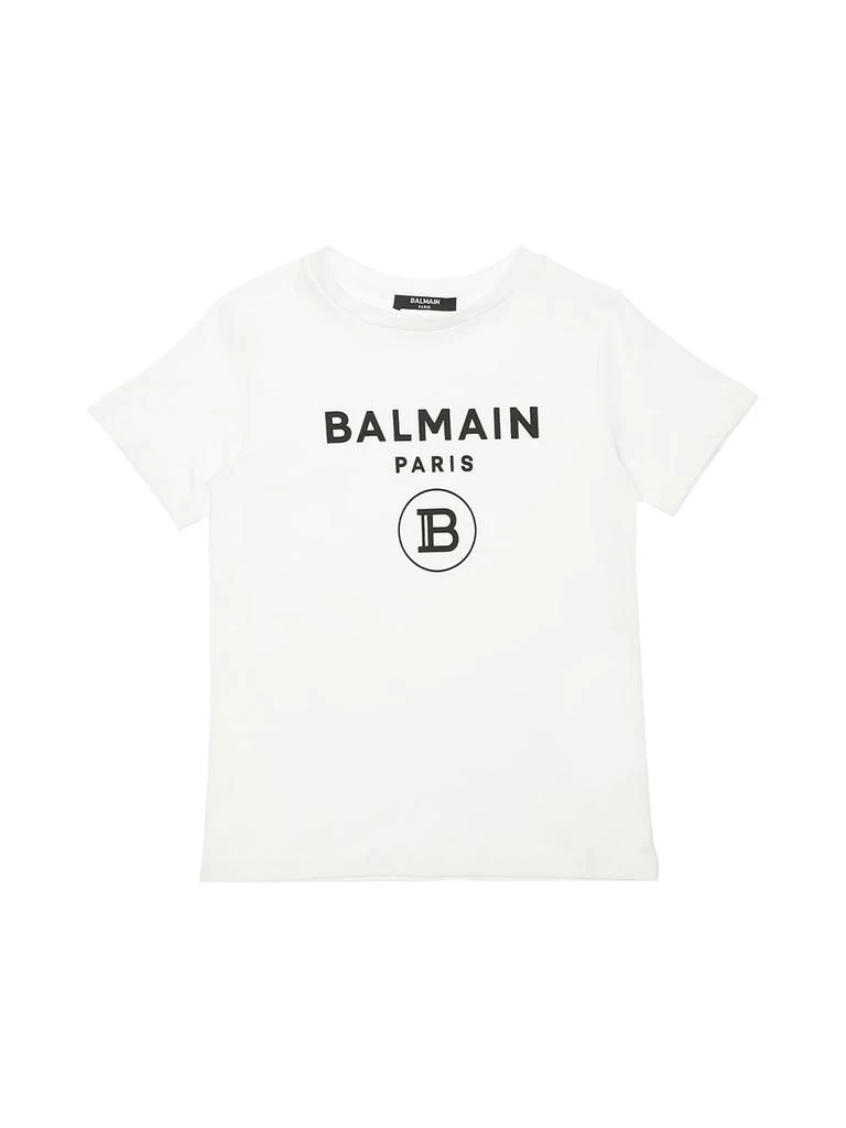 商品Balmain|Logo Print Cotton Jersey T-shirt,价格¥1306,第1张图片