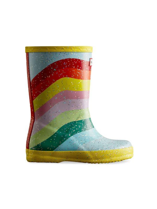 商品Hunter|Little Kid's & Kid’s Original Kids First Classic Glitter Rainbow Sky Rain Boots,价格¥255,第1张图片