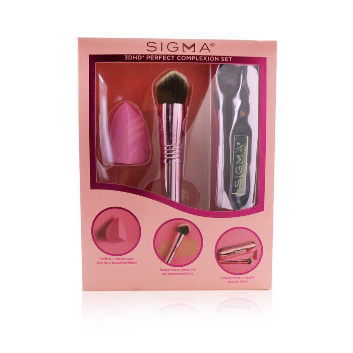 商品Sigma Beauty|Sigma Beauty 3DHD完美工具组合(1x 美妆蛋, 1x 蘑菇刷, 1x化妆包 2pcs+1bag,价格¥430,第1张图片