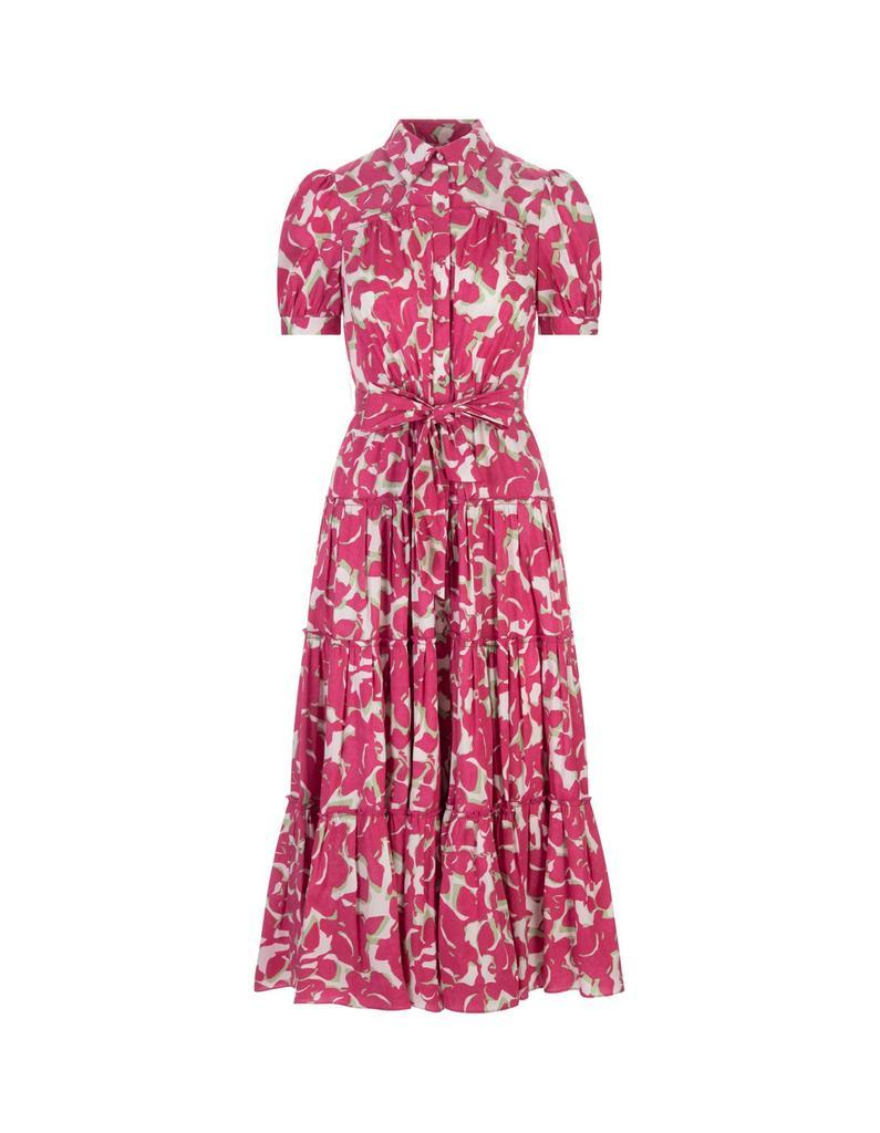 商品Diane von Furstenberg|Diane von Furstenberg Printed Puff Sleeved Queena Dress,价格¥5247,第1张图片