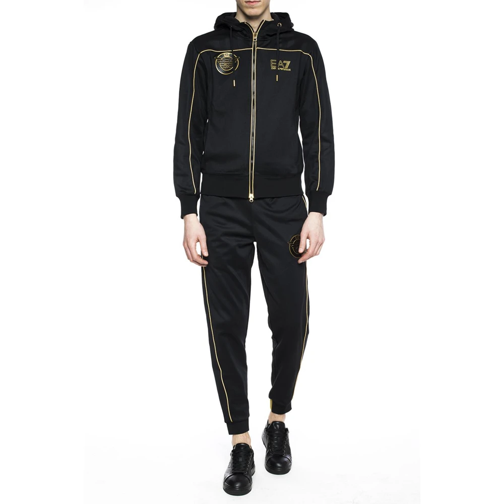 EMPORIO ARMANI 男士黑色饰有贴花和印花标志运动衫 3ZPMA9-PJL3Z-1200 商品