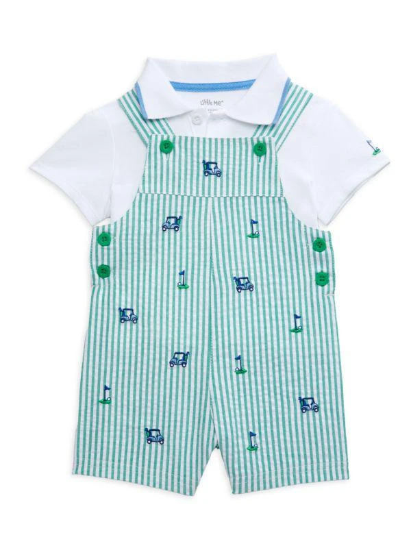 商品Little Me|Baby Boy's 2-Piece Golf Shortall & Polo Set,价格¥158,第1张图片