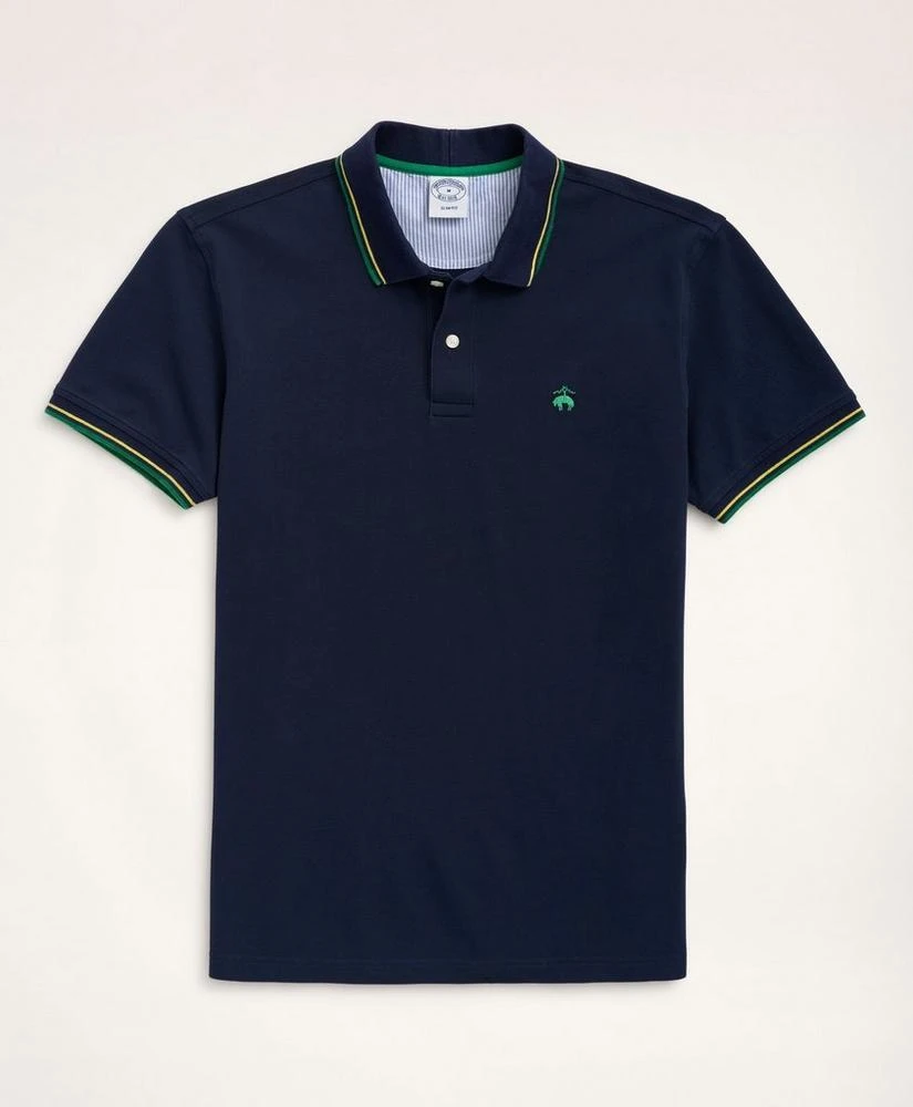 商品Brooks Brothers|Golden Fleece® Slim Fit Supima® Tipped Polo Shirt,价格¥394,第1张图片