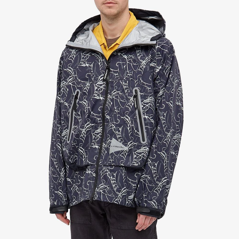 商品And Wander|and wander Reflective Printed Rain Jacket,价格¥4479,第5张图片详细描述