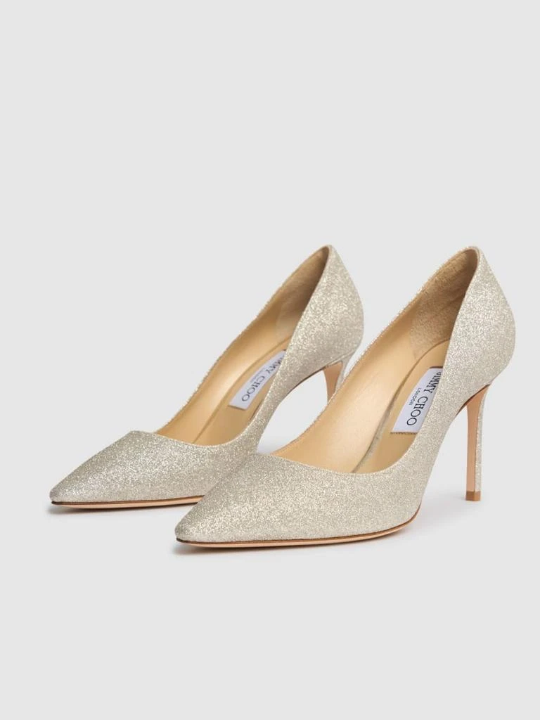 商品Jimmy Choo|85毫米Romy亮粉高跟鞋,价格¥8123,第3张图片详细描述