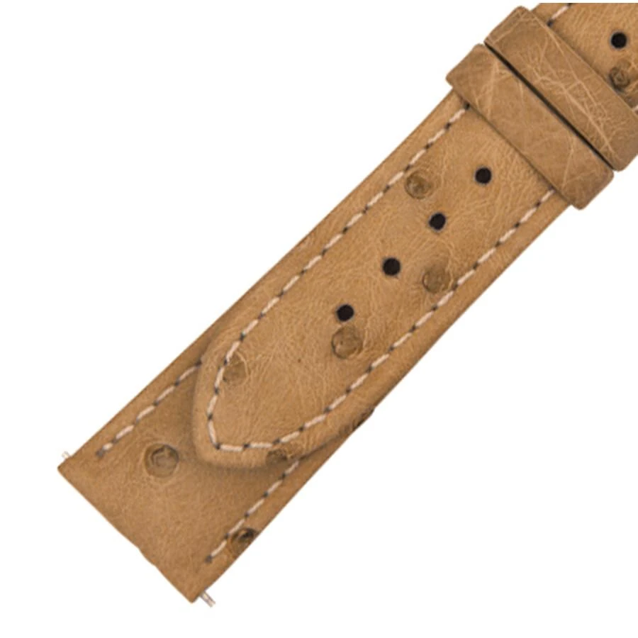 商品Hadley Roma|21 MM Matte Oryx Ostrich Leather Strap,价格¥298,第1张图片