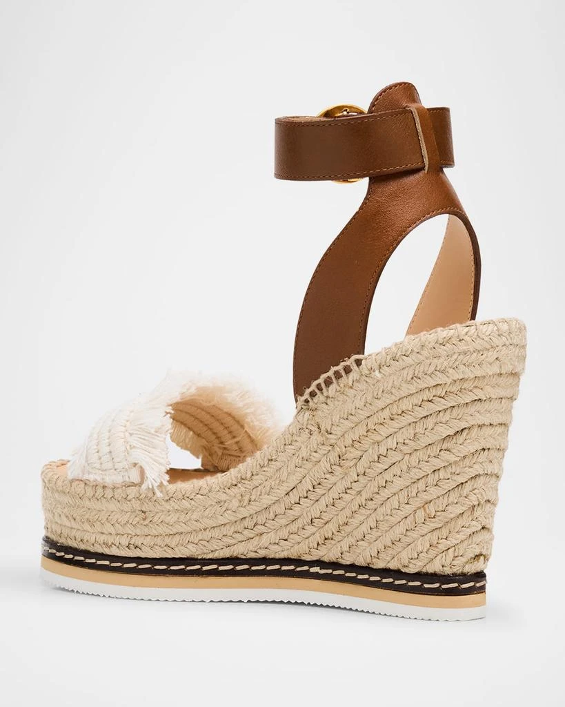 商品Odissi|Lily Fringe Leather Wedge Espadrilles,价格¥2692,第2张图片详细描述
