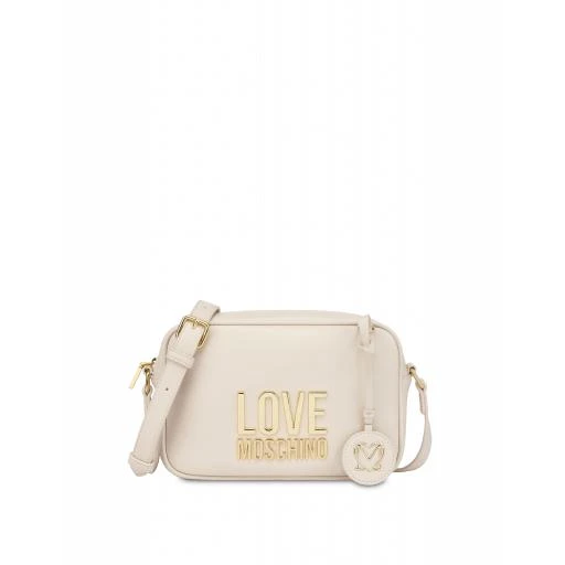 商品Moschino|Camera Bag Gold Metal Logo,价格¥2069,第1张图片详细描述