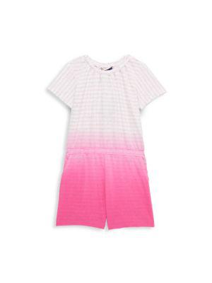 Little Girl’s Ombré Striped Romper商品第1张图片规格展示