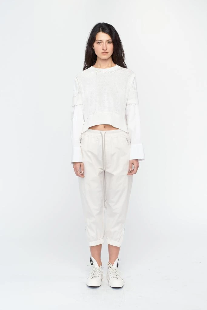 商品Adidas|Y'S YOHJI YAMAMOTO White Shirt Collar Pullover,价格¥2766,第2张图片详细描述