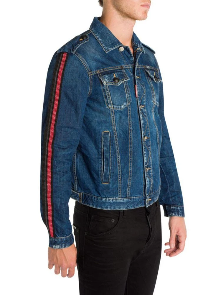 商品DSQUARED2|Dan Distressed Denim Jacket,价格¥6707,第3张图片详细描述