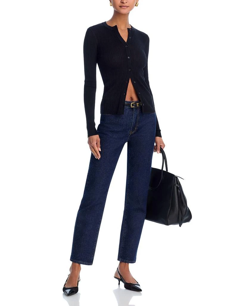 The Borrowed High Rise Ankle Slim Leg Jeans in Taboo 商品