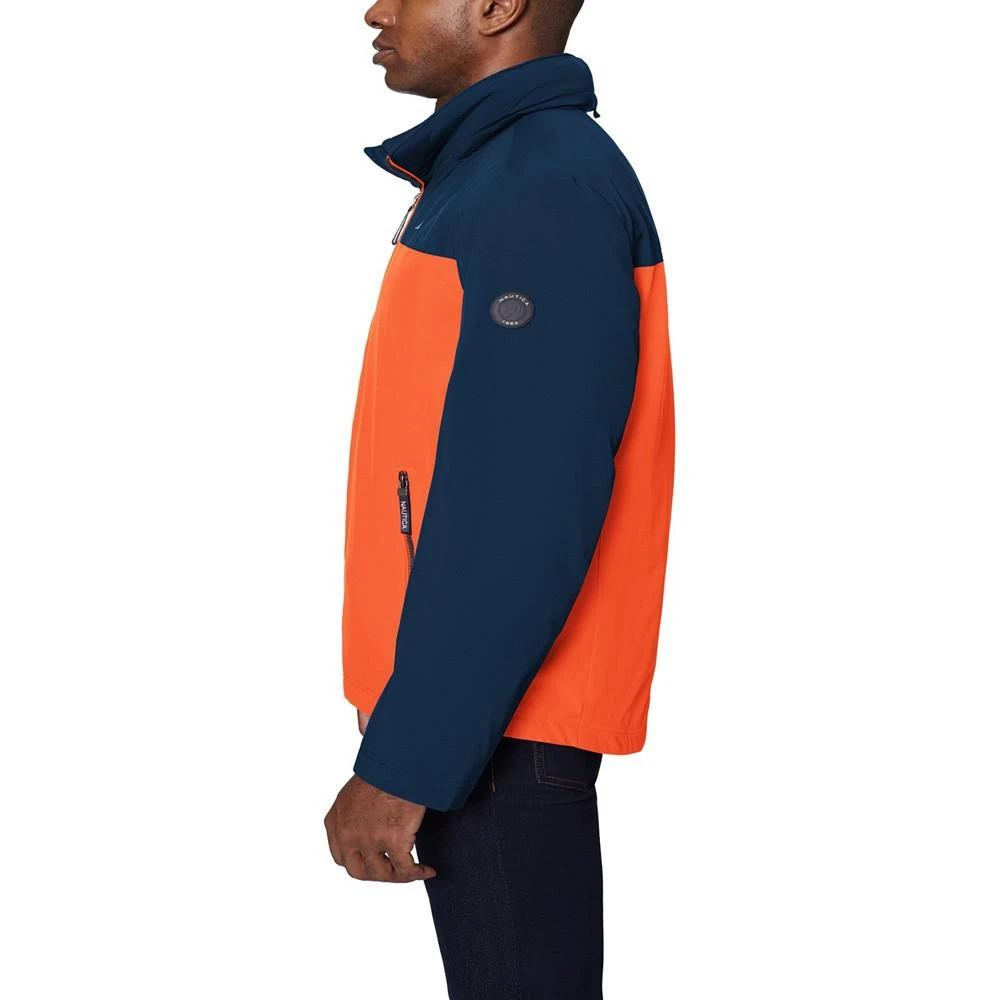 商品Nautica|Men's Colorblock Stretch Bomber Jacket,价格¥584,第2张图片详细描述