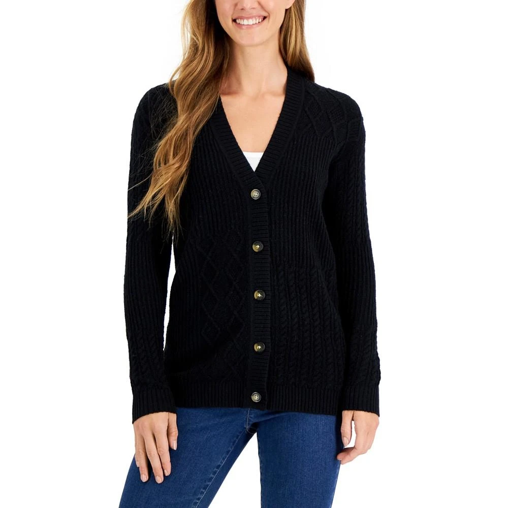 商品Charter Club|Women's Solid Knit Cardigan, Created for Macy's,价格¥160,第1张图片