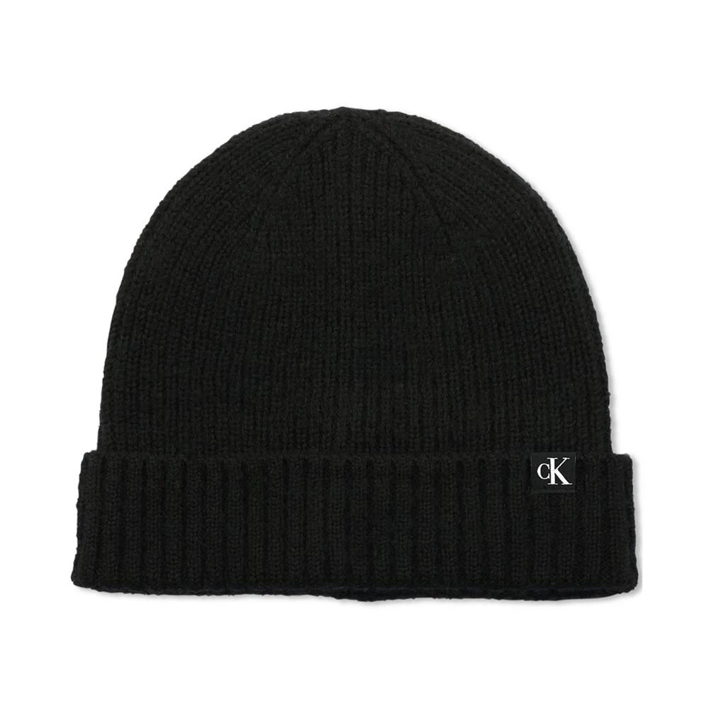 商品Calvin Klein|Men's Luxe Ribbed Cuff Hat,价格¥209,第1张图片