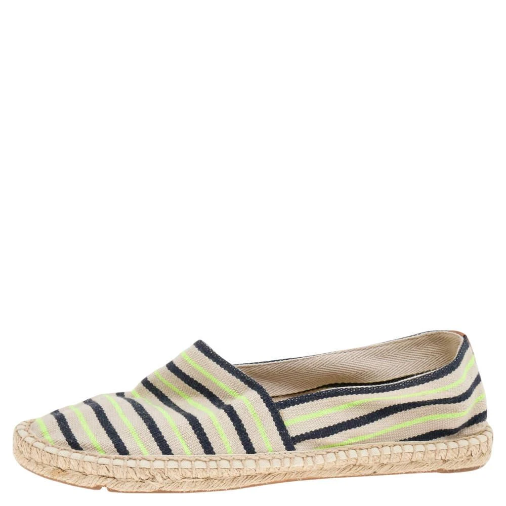 商品[二手商品] Tory Burch|Tory Burch Multicolor Striped Canvas Espadrille Flats Size 40,价格¥809,第2张图片详细描述