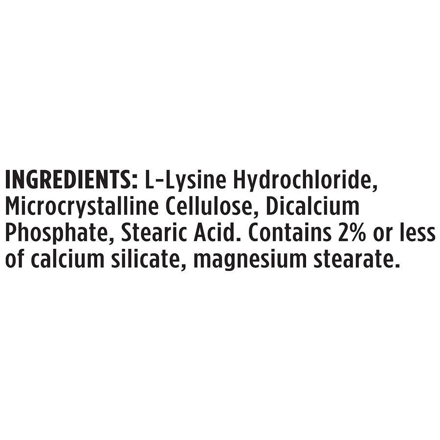 商品Walgreens|L-Lysine 500mg,价格¥163,第3张图片详细描述
