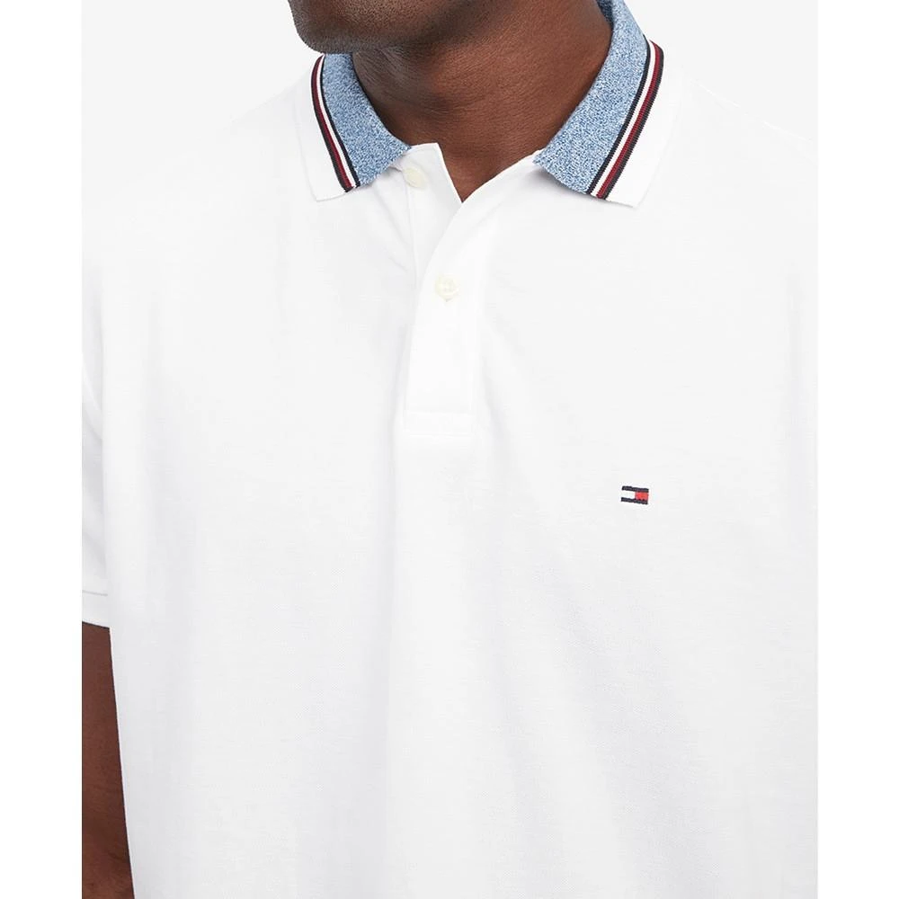 商品Tommy Hilfiger|Men's Regular-Fit Mouline Collar Piqué Polo Shirt,价格¥397,第3张图片详细描述