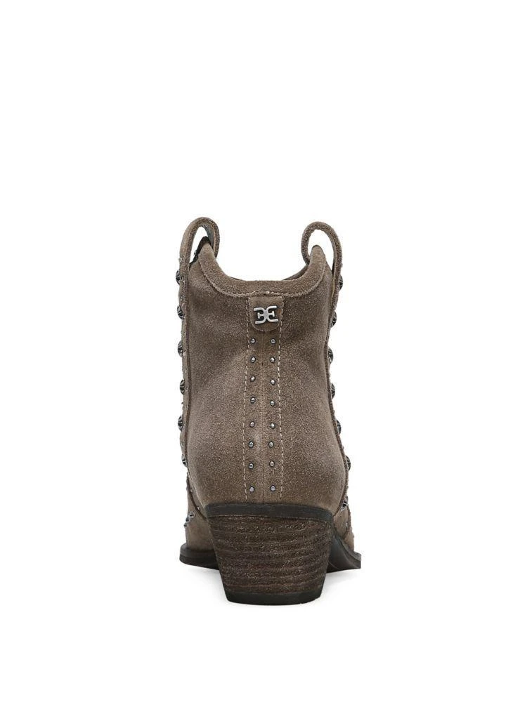 商品Sam Edelman|Brian Studded Suede Western Booties,价格¥1209,第3张图片详细描述
