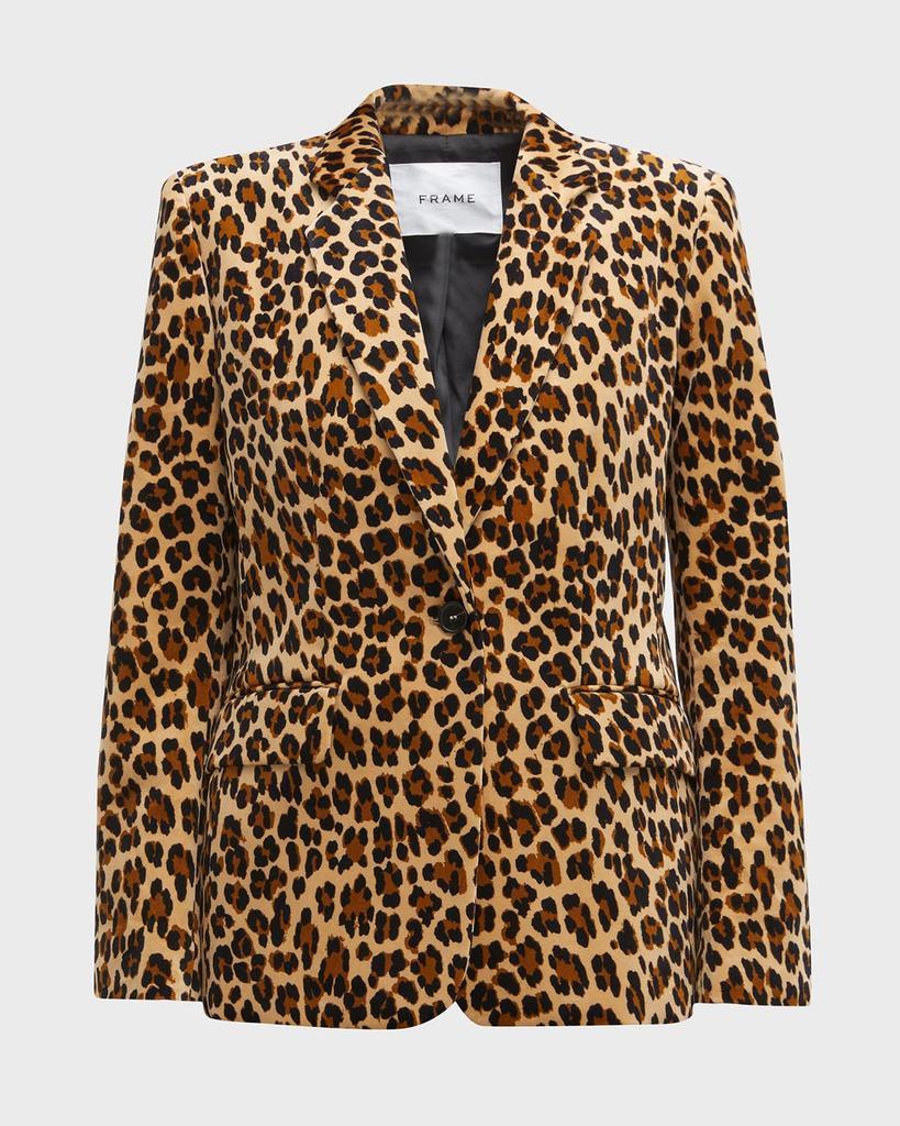 商品FRAME|Classic Leopard Blazer,价格¥4990,第5张图片详细描述