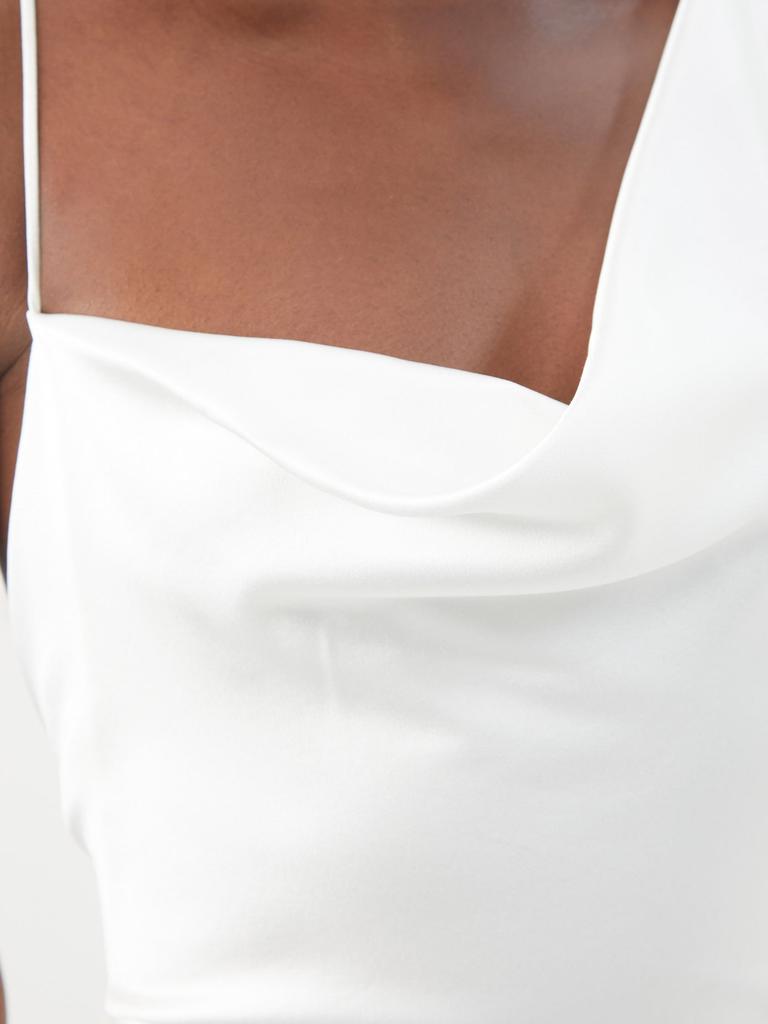 Minerva asymmetric silk-satin gown商品第4张图片规格展示