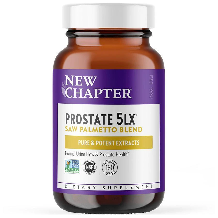 商品New Chapter|Prostate 5LX: Saw Palmetto Blend, Vegetarian Capsules,价格¥409,第1张图片