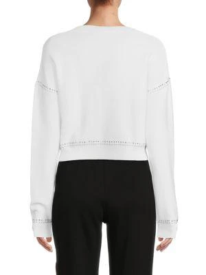 商品Love Moschino|Embellished Cropped Sweater,价格¥1125,第2张图片详细描述