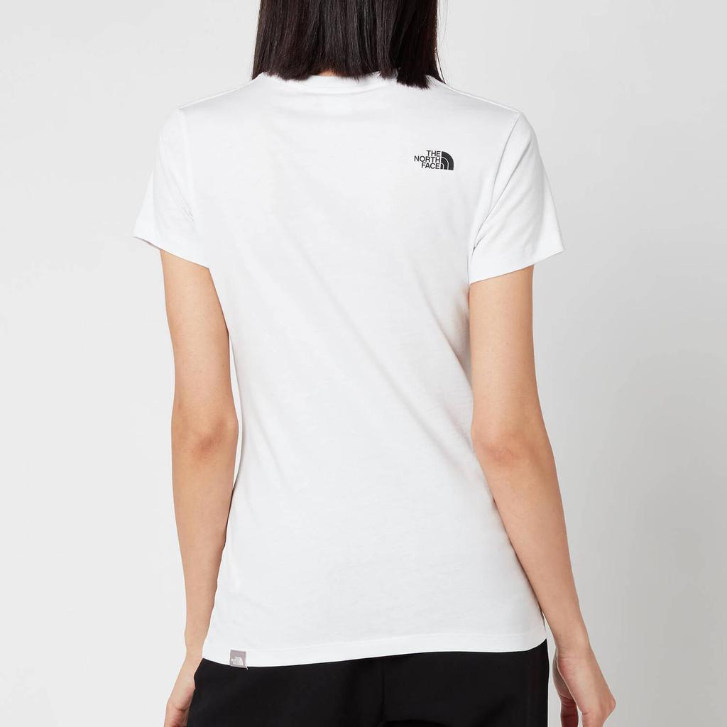 The North Face Women's Easy Short Sleeve T-Shirt - TNF White商品第2张图片规格展示