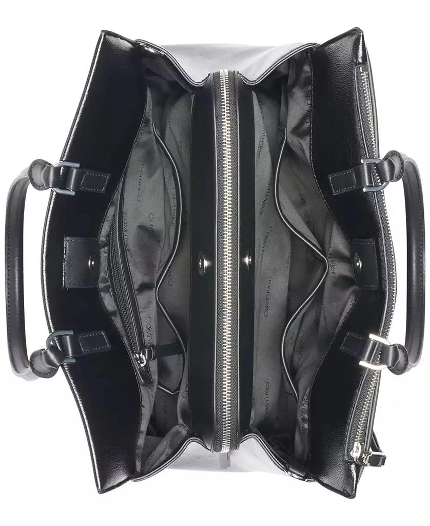 商品Calvin Klein|Becky Turnlock Triple Compartment Convertible Tote,价格¥1474,第5张图片详细描述